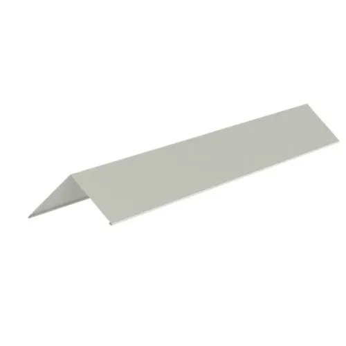 Gerincelem trapézlemezhez, Fényes törtfehér RAL9002, Hossz: 2000mm