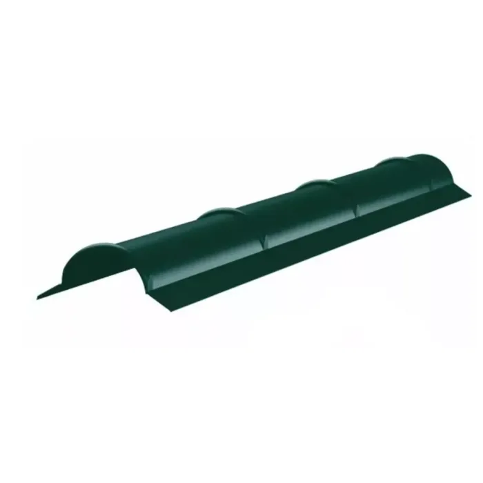 Íves gerincelem, Fényes mohazöld RAL6005, Hossz: 2000mm