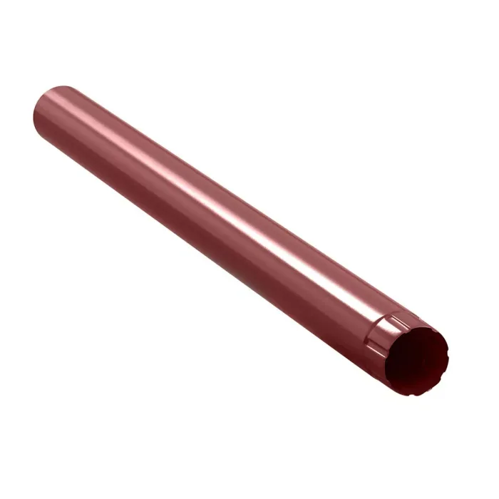 Lefolyócső, 1m, 100mm átmérő(nagy), RAL 3011 fényes Barnásvörös
