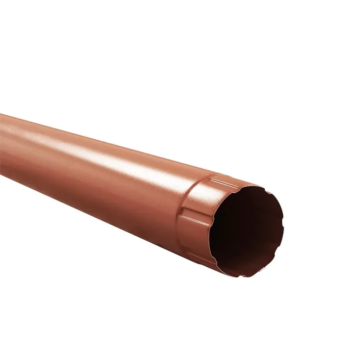 Lefolyócső, 3m, 100mm átmérő, RAL 8004 fényes Téglavörös