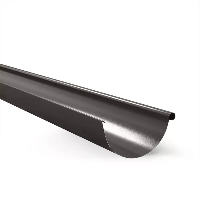 Ereszcsatorna, 4m hosszú, 150mm széles, RAL 8019 fényes Szürkésbarna (30 év garancia)