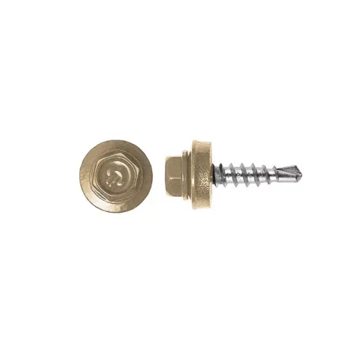 Rögzítő csavar fémhez, RAL1015 fényes (bézs) - 4,8*19mm - 50db