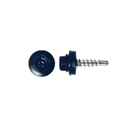 Fűző csavar, RAL5010 fényes (kék) - 4,8*20mm - 50db