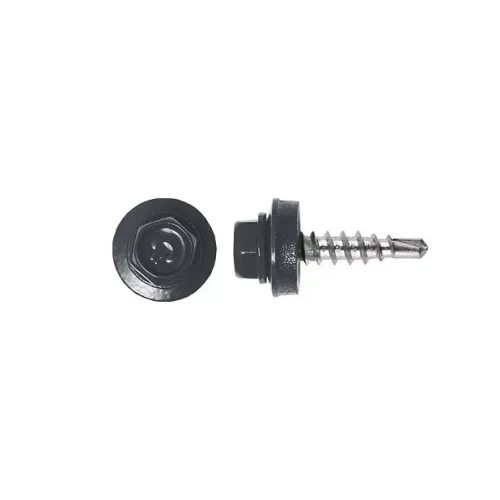 Fűző csavar, RAL7011 fényes (acélszürke) - 4,8*20mm - 50db