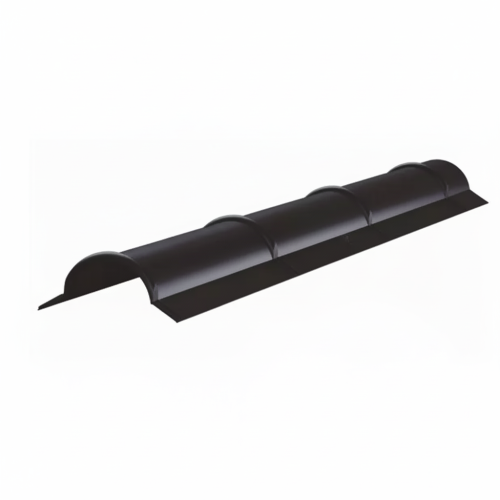 Íves gerincelem, Fényes szürkésbarna RAL8019, Hossz: 2000mm