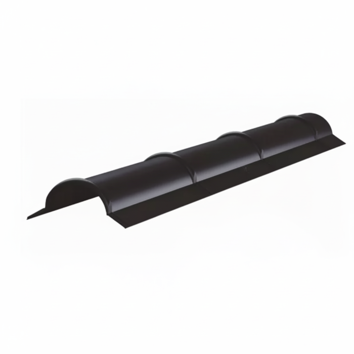 Íves gerincelem, Fényes szürkésbarna RAL8019, Hossz: 2000mm