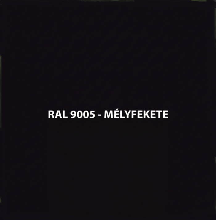 HILL acél kerítéselem, RAL9005 fényes (kétoldalas fekete) - Image 2