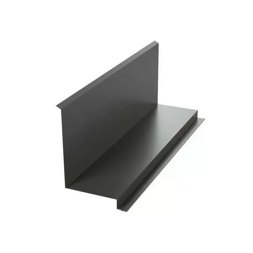 Kéményszegély "B", Matt antracit szürke (RAL7016), Hossz: 2000mm Cikkszám:  thor-kemenyszegely-b