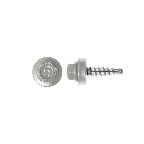 Fűző csavar, RAL9002 fényes (törtfehér) - 4,8*20mm - 50db
