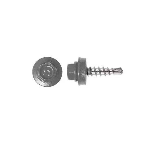Fűző csavar, RAL9007 fényes (ezüst szürke) - 4,8*20mm - 50db