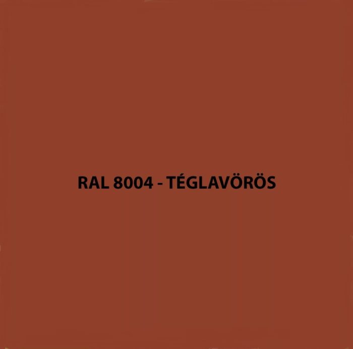 Síklemez fényes téglavörös RAL8004, lemezvastagság 0,50mm - Image 2