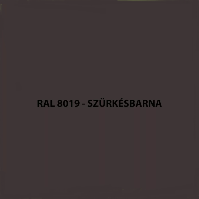 Síklemez matt szürkésbarna RAL8019, lemezvastagság 0,50mm - Image 2